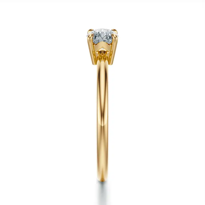 Złoty pierścionek 585 z diamentem 0.40 ct SBPZ_028